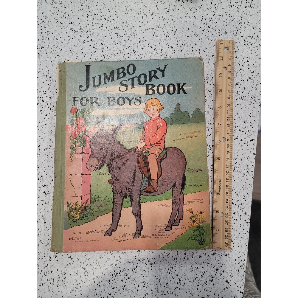 Jumbo Story Book for Boys vintage children's story book c1925